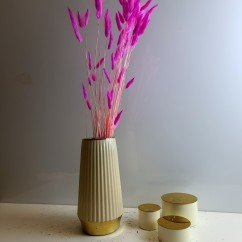 Сухоцвет ультро-розовый Лагурус 60см 60шт для шкатулки