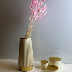 Сухоцвет нежно-розовый Лагурус 60см 60шт для фото