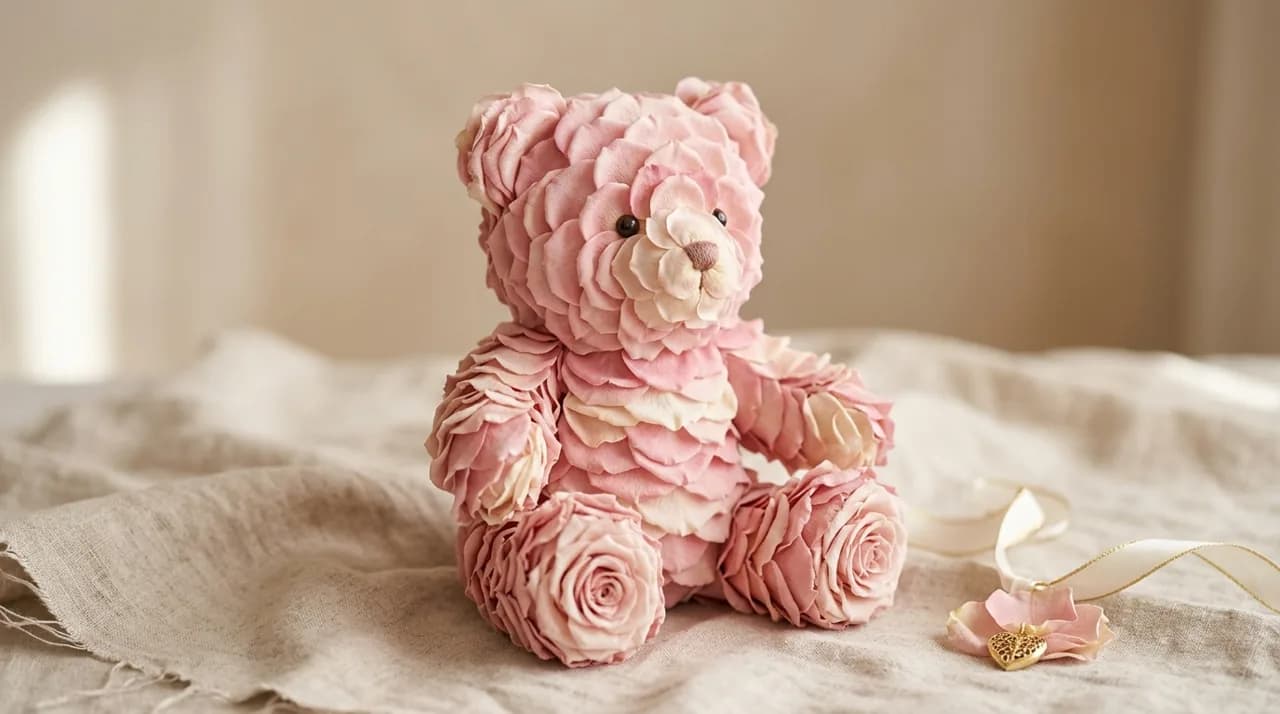 Мишки из роз