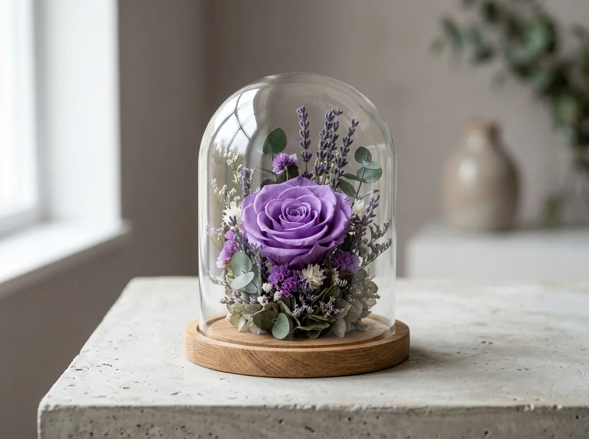 Стеклянная колба Forever-Rose, фото из каталога