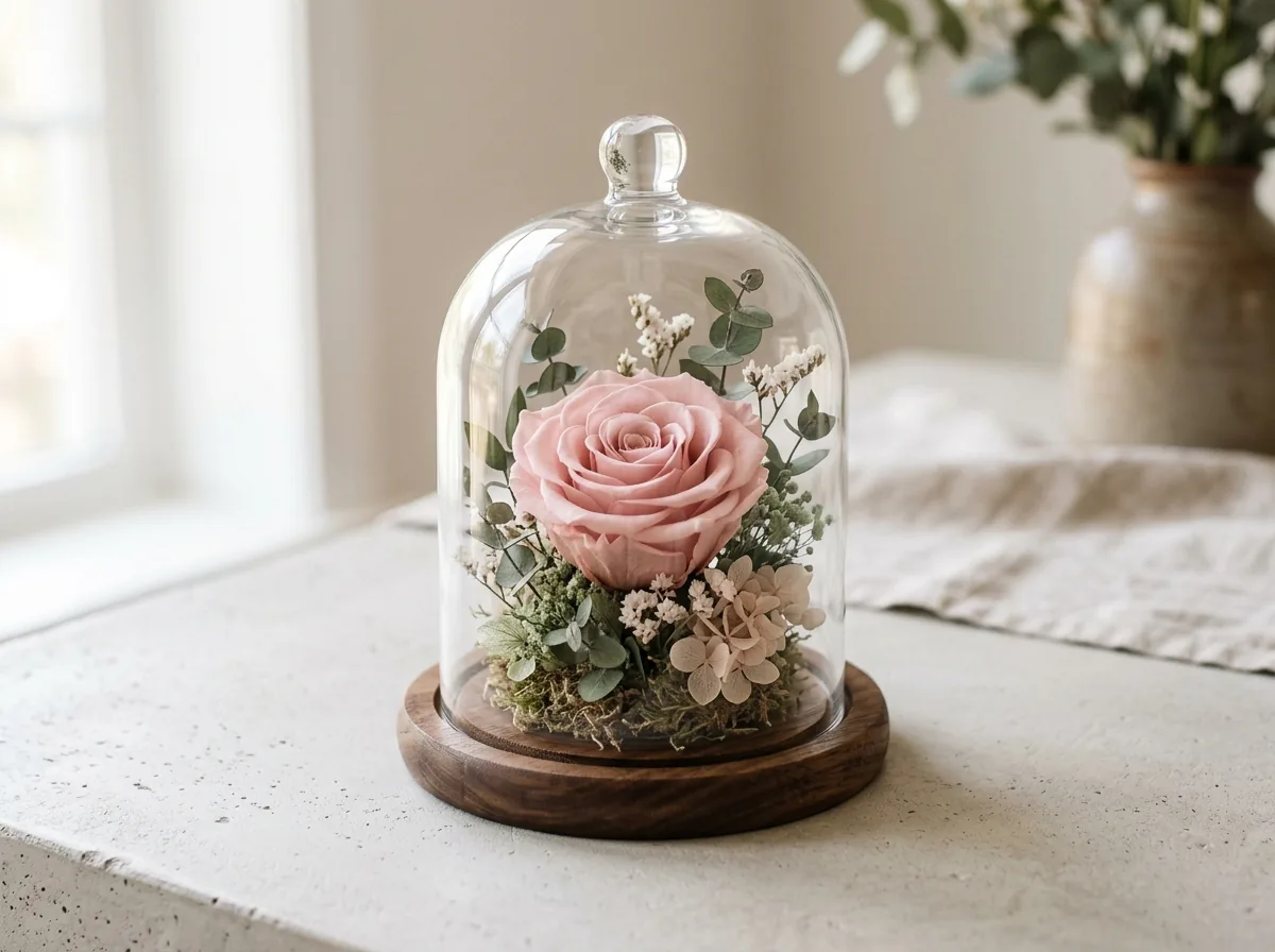 Стеклянная колба Forever-Rose, фото из каталога