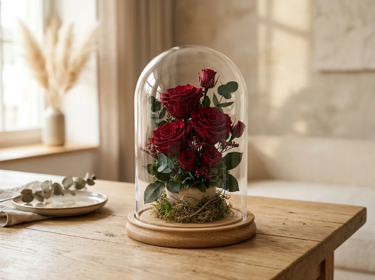 Стеклянная колба Forever-Rose, фото из каталога