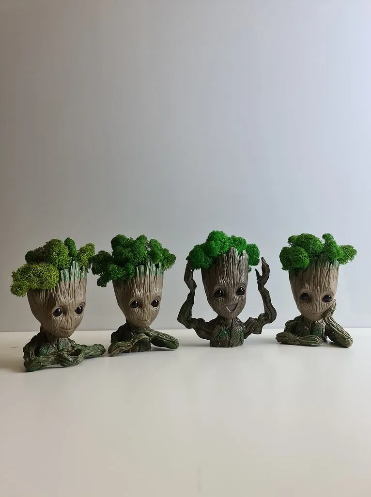 ГРУТ В КАШПО С МХОМ КОМПЛЕКТ КОЛЛЕКЦИОНЕРА